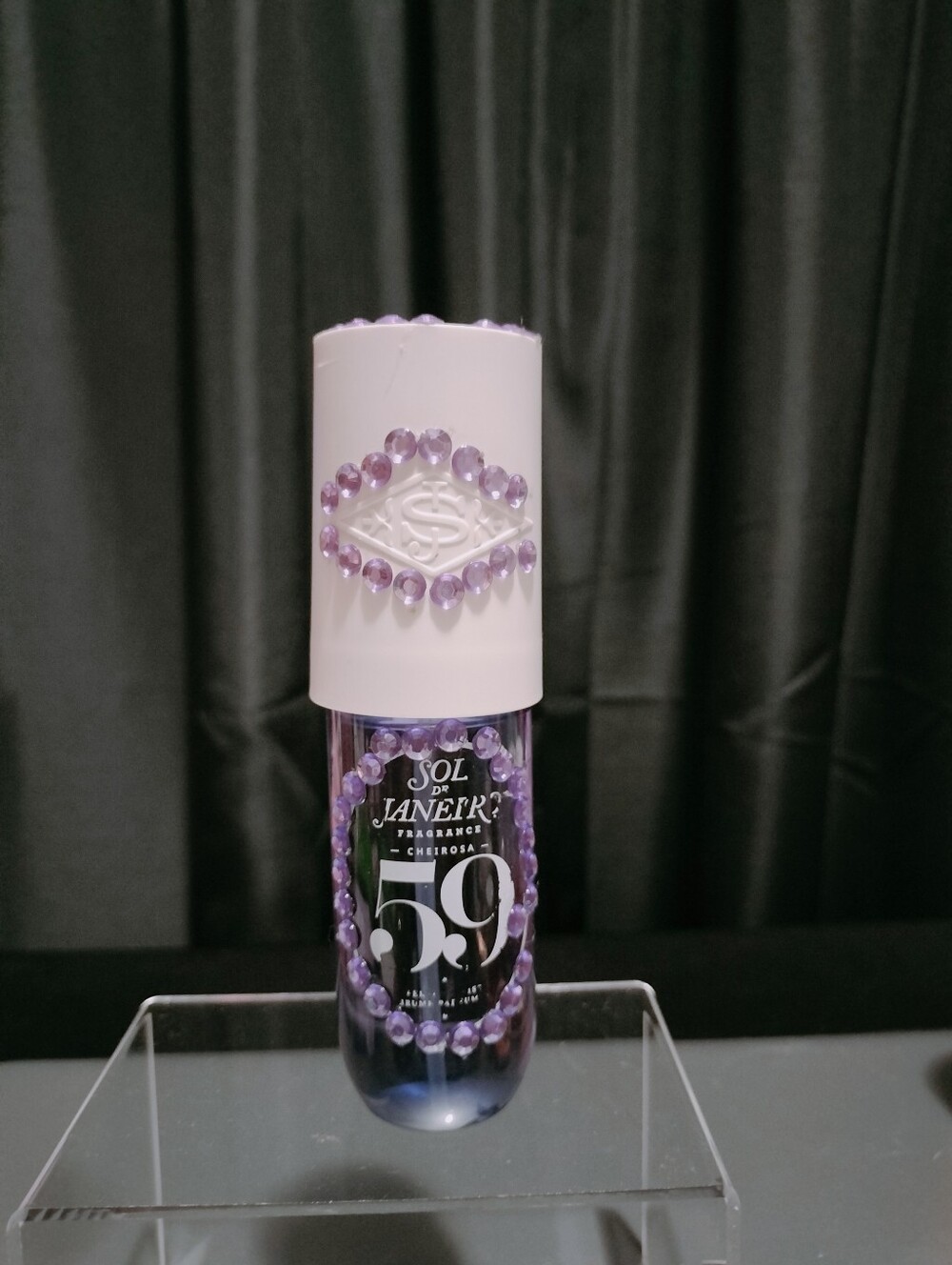 Sol de Janeiro Fragrance Mist in Light Purple Bottle with Beaded Detail